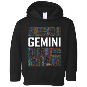 Gemini Zodiac Traits Horoscope Astrology Sign Gift Words Toddler Hoodie