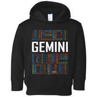 Gemini Zodiac Traits Horoscope Astrology Sign Gift Words Toddler Hoodie