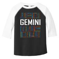 Gemini Zodiac Traits Horoscope Astrology Sign Gift Words Toddler Fine Jersey T-Shirt