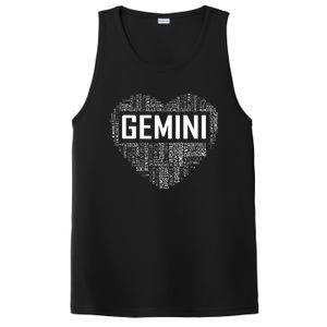 Gemini Zodiac Traits Horoscope Astrology Sign Gift Heart PosiCharge Competitor Tank