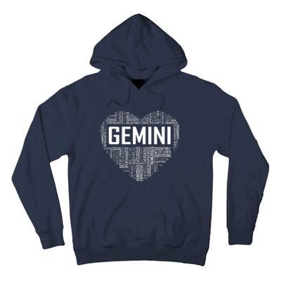 Gemini Zodiac Traits Horoscope Astrology Sign Gift Heart Tall Hoodie