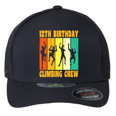 Happy 12 Birthday 12 Year Old Climber Climbing 12th Birthday Flexfit Unipanel Trucker Cap