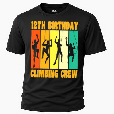 Happy 12 Birthday 12 Year Old Climber Climbing 12th Birthday Performance Shirt