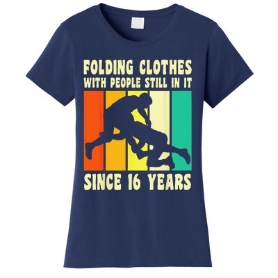 Happy 16 Birthday 16 Year Old Vintage Wrestling 16 Birthday Women's T-Shirt