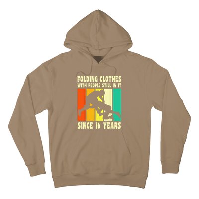 Happy 16 Birthday 16 Year Old Vintage Wrestling 16 Birthday Hoodie