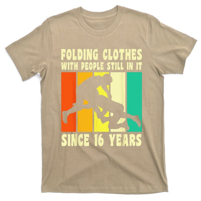 Happy 16 Birthday 16 Year Old Vintage Wrestling 16 Birthday T-Shirt