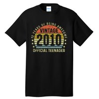 Happy 13th Birthday Vintage 2010 Warning Tall T-Shirt