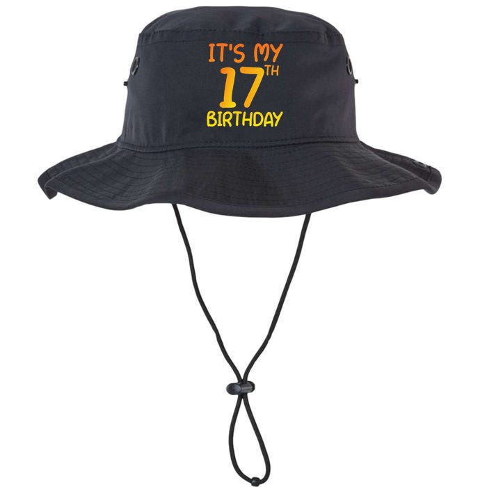 Happy 17th Birthday Gift It's My 17 Birthday 17 Years Bday Legacy Cool Fit Booney Bucket Hat