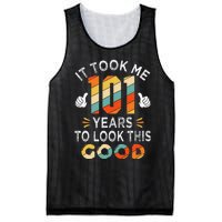 Happy 101st Birthday Gifts Took Me 101 Years 101 Year Old Mesh Reversible Basketball Jersey Tank