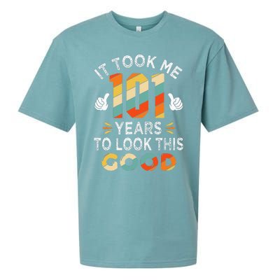 Happy 101st Birthday Gifts Took Me 101 Years 101 Year Old Sueded Cloud Jersey T-Shirt