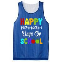 Happy 100 Days Of School Multiplication Math Teacher Funny Gift Mesh Reversible Basketball Jersey Tank