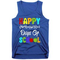 Happy 100 Days Of School Multiplication Math Teacher Funny Gift Tank Top