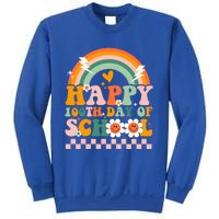 Happy 100 Days Of School Teacher Retro Groovy 100th Day Gift Sweatshirt