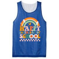 Happy 100 Days Of School Teacher Retro Groovy 100th Day Gift Mesh Reversible Basketball Jersey Tank