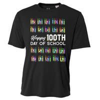 Happy 100th Day Of School Student Gift 100 Days Of School Cooling Performance Crew T-Shirt