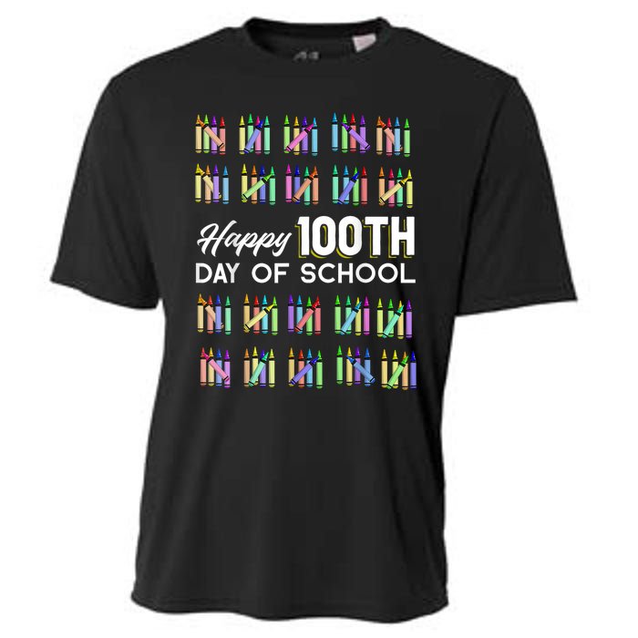 Happy 100th Day Of School Student Gift 100 Days Of School Cooling Performance Crew T-Shirt