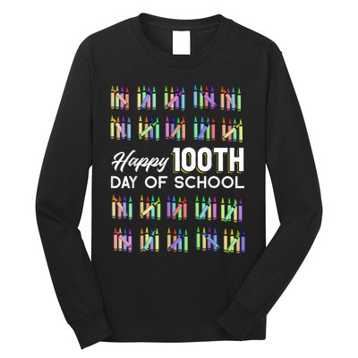 Happy 100th Day Of School Student Gift 100 Days Of School Long Sleeve Shirt