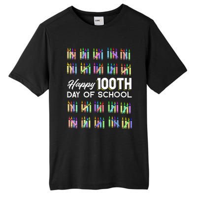 Happy 100th Day Of School Student Gift 100 Days Of School Tall Fusion ChromaSoft Performance T-Shirt