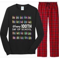 Happy 100th Day Of School Student Gift 100 Days Of School Long Sleeve Pajama Set