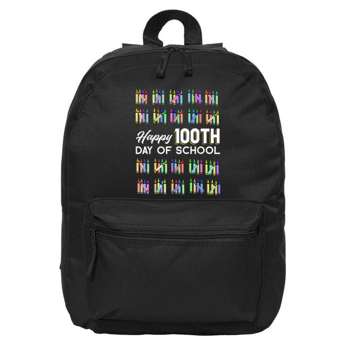 Happy 100th Day Of School Student Gift 100 Days Of School 16 in Basic Backpack