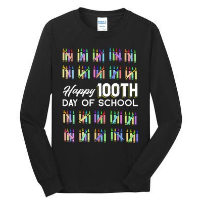 Happy 100th Day Of School Student Gift 100 Days Of School Tall Long Sleeve T-Shirt