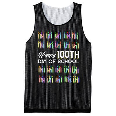 Happy 100th Day Of School Student Gift 100 Days Of School Mesh Reversible Basketball Jersey Tank