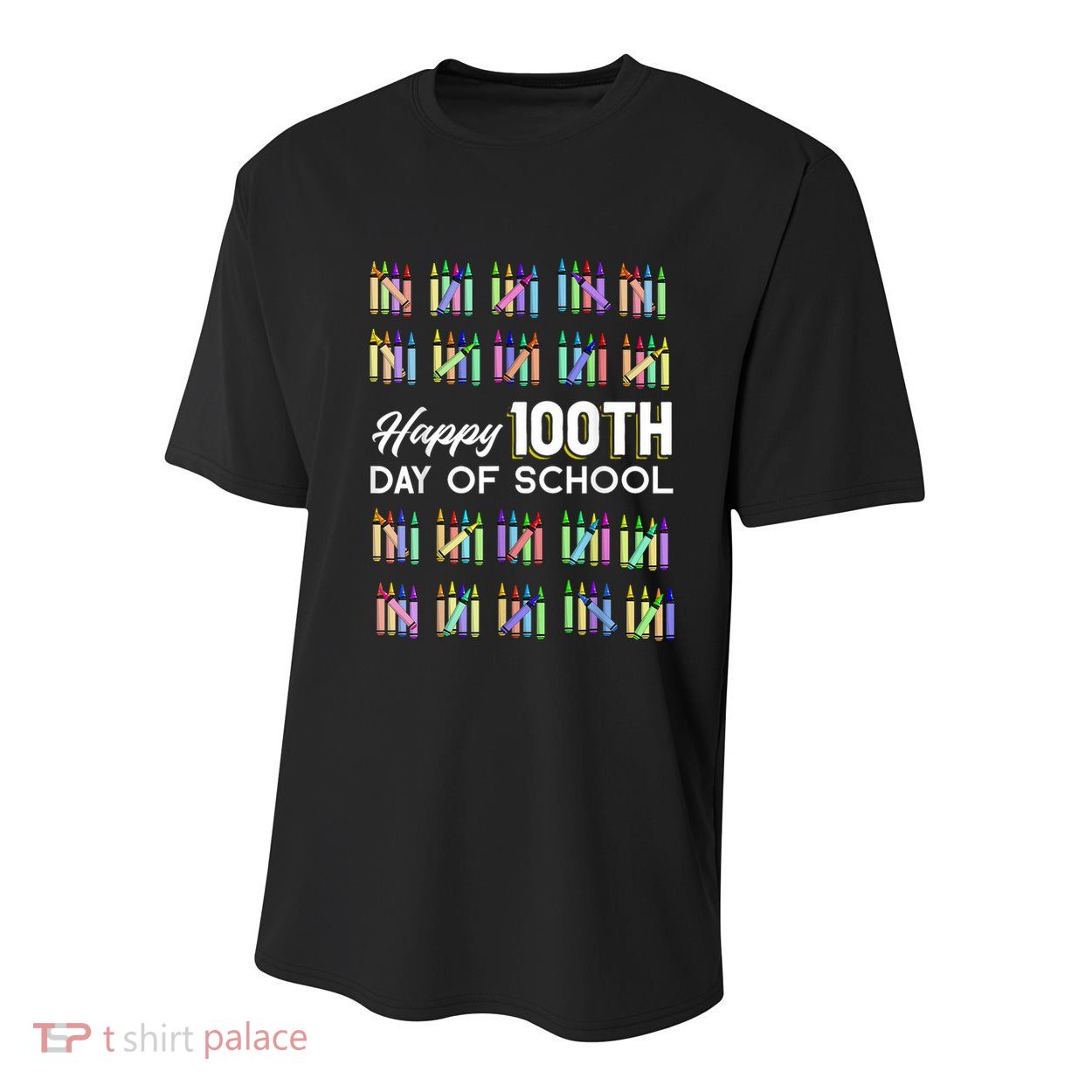 Happy 100th Day Of School Student Gift 100 Days Of School Youth Performance Sprint T-Shirt