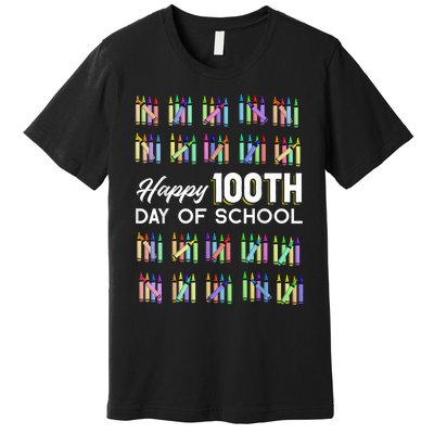 Happy 100th Day Of School Student Gift 100 Days Of School Premium T-Shirt