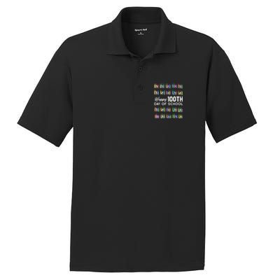 Happy 100th Day Of School Student Gift 100 Days Of School PosiCharge RacerMesh Polo