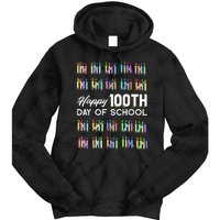 Happy 100th Day Of School Student Gift 100 Days Of School Tie Dye Hoodie