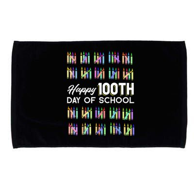 Happy 100th Day Of School Student Gift 100 Days Of School Microfiber Hand Towel