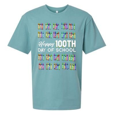 Happy 100th Day Of School Student Gift 100 Days Of School Sueded Cloud Jersey T-Shirt