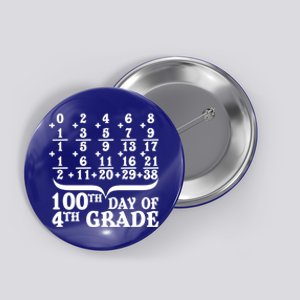 Happy 100th Day Of 4th Grade Math Teachers Students 100 Days Gift Button