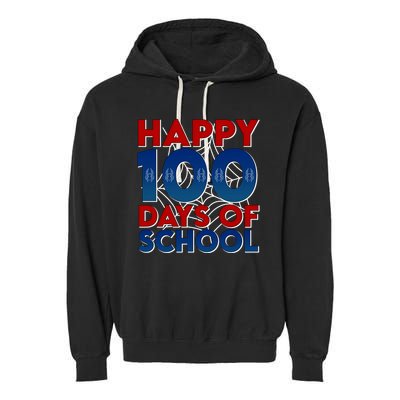 Happy 100 Days Of School Cute Superhero Garment-Dyed Fleece Hoodie