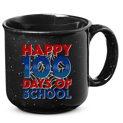 Happy 100 Days Of School Cute Superhero 15oz Campfire Ceramic Mug