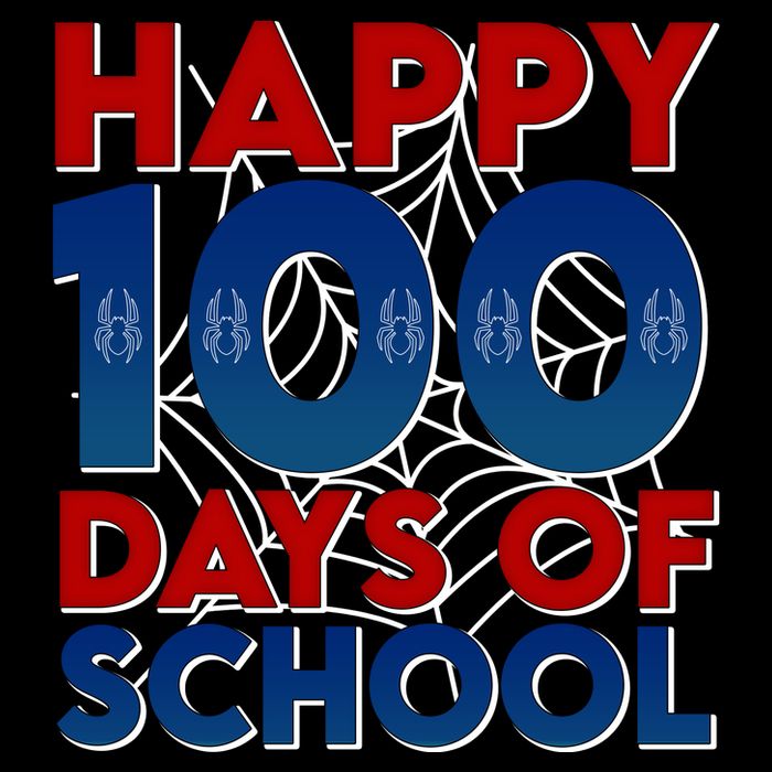 Happy 100 Days Of School Cute Superhero Drawstring Bag