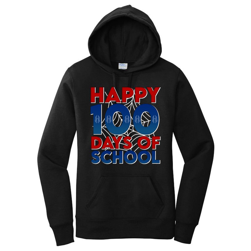 Happy 100 Days Of School Cute Superhero Women's Pullover Hoodie