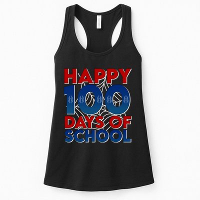 Happy 100 Days Of School Cute Superhero Womens Tank Top