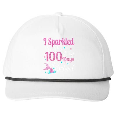 HAPPY 100TH DAY I SPARKLED MY WAY THROUGH 100 DAYS OF SCHOOL Snapback Five-Panel Rope Hat