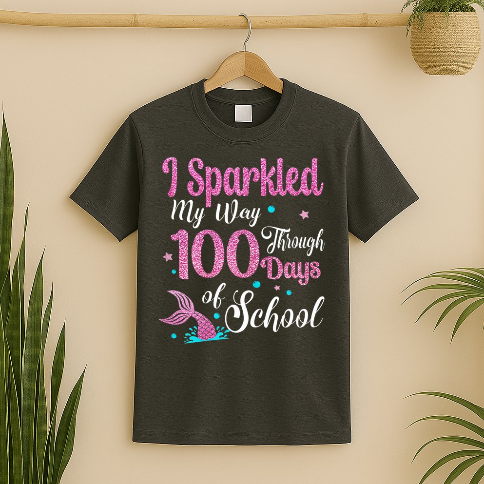 HAPPY 100TH DAY I SPARKLED MY WAY THROUGH 100 DAYS OF SCHOOL T-Shirt
