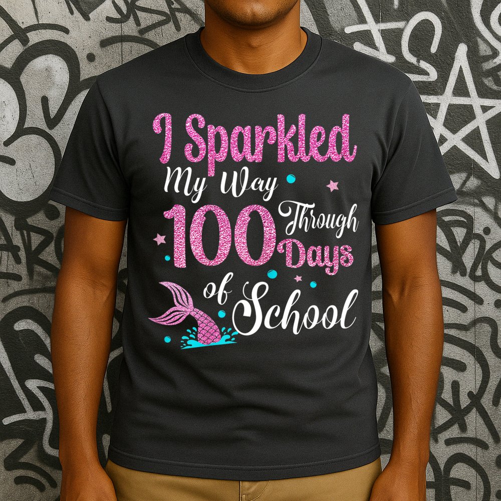 HAPPY 100TH DAY I SPARKLED MY WAY THROUGH 100 DAYS OF SCHOOL T-Shirt