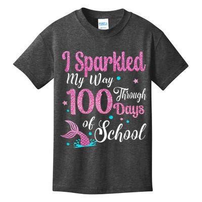 HAPPY 100TH DAY I SPARKLED MY WAY THROUGH 100 DAYS OF SCHOOL Kids T-Shirt