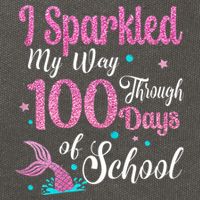 HAPPY 100TH DAY I SPARKLED MY WAY THROUGH 100 DAYS OF SCHOOL Cotton Canvas Backpack