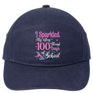 HAPPY 100TH DAY I SPARKLED MY WAY THROUGH 100 DAYS OF SCHOOL 7-Panel Snapback Hat