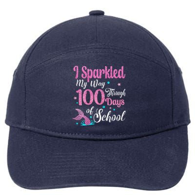 HAPPY 100TH DAY I SPARKLED MY WAY THROUGH 100 DAYS OF SCHOOL 7-Panel Snapback Hat