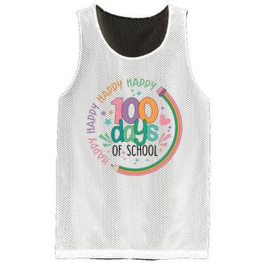 Happy 100 Days Of School Teacher Life Back To School Mesh Reversible Basketball Jersey Tank