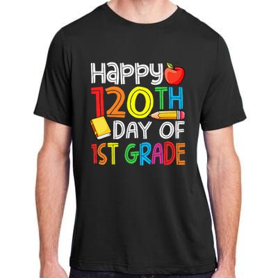 Happy 120 Days 1st Grade Adult ChromaSoft Performance T-Shirt