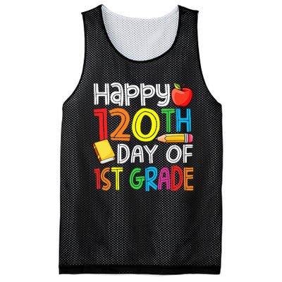 Happy 120 Days 1st Grade Mesh Reversible Basketball Jersey Tank