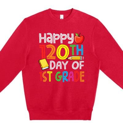 Happy 120 Days 1st Grade Premium Crewneck Sweatshirt