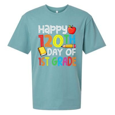 Happy 120 Days 1st Grade Sueded Cloud Jersey T-Shirt